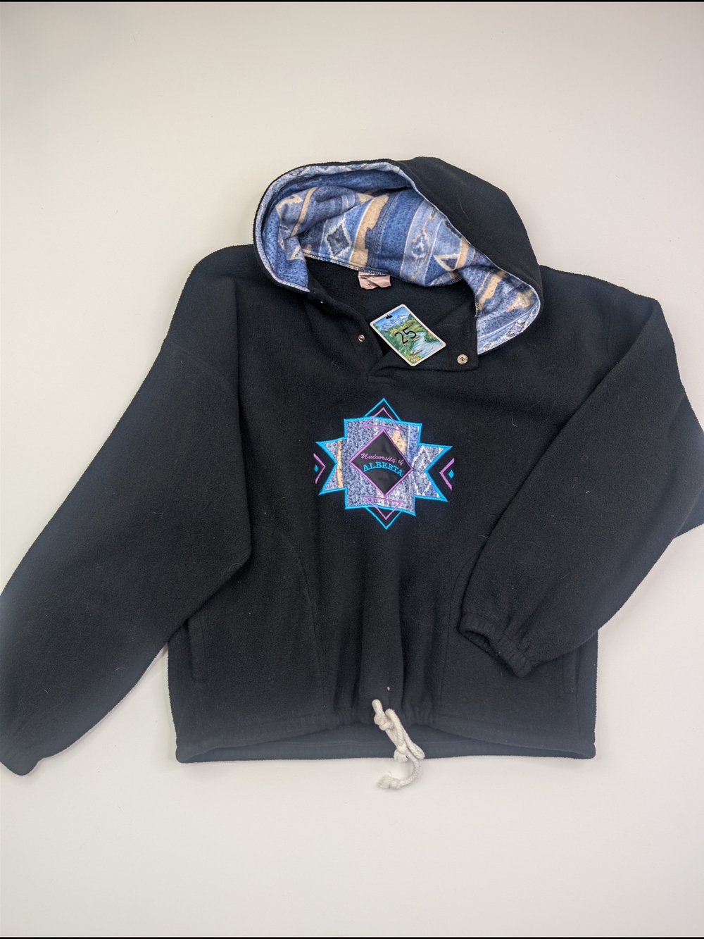 Vintage University Of Alberta Fleece Hoodie
